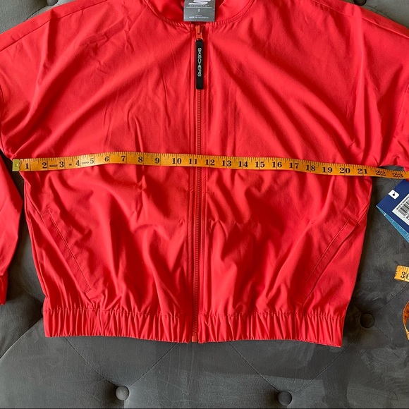 Skechers Explore Bomber Jacket in Red - Picture 12 of 12